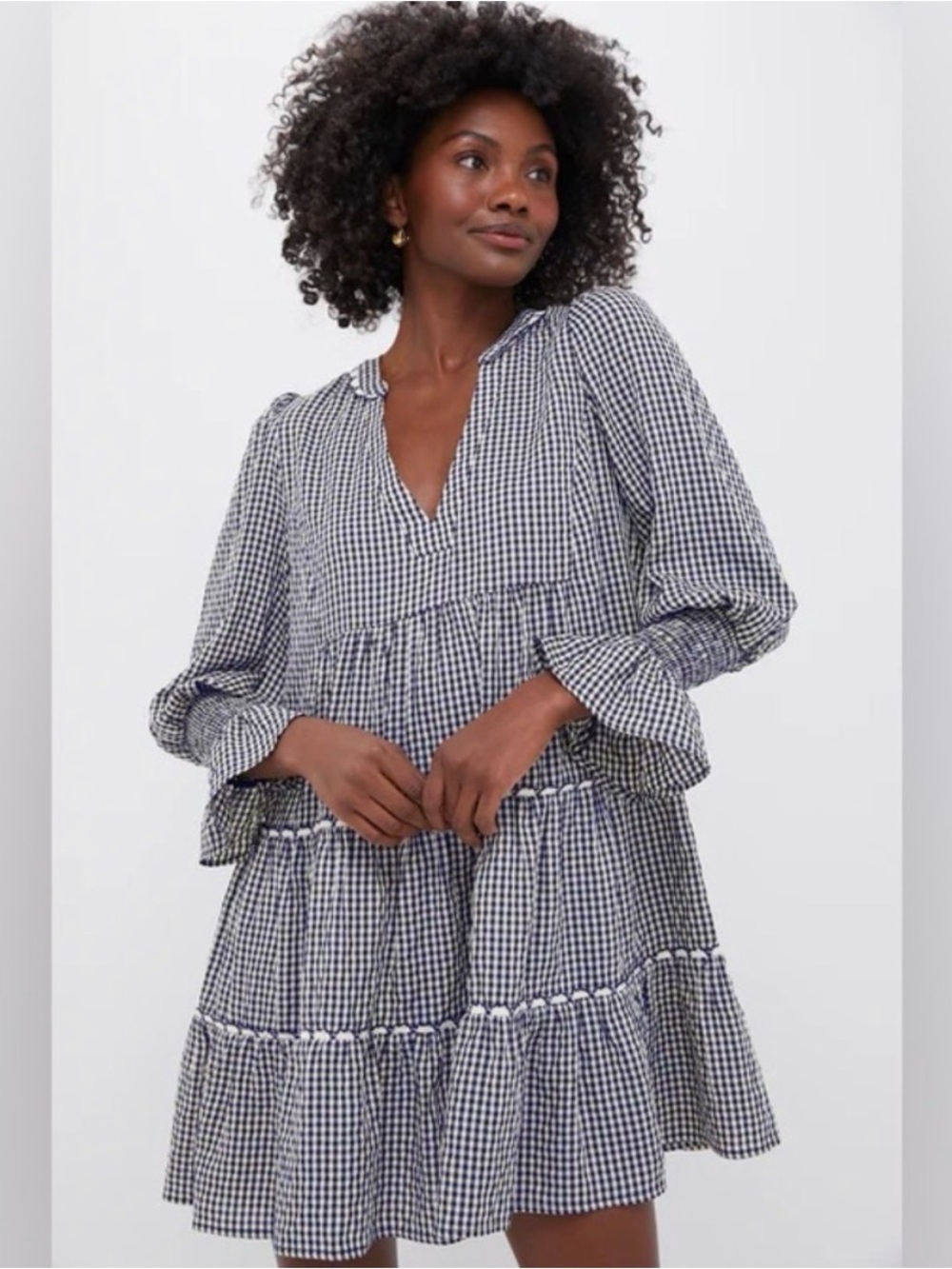 Tuckernuck Pomander Place Navy Gingham Kenzo Dress